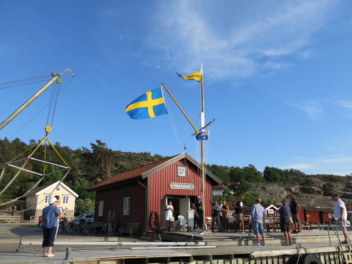 Nya signalmasten Foto:Lars Joelsson