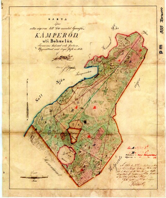 Karta Kämperöd 1850